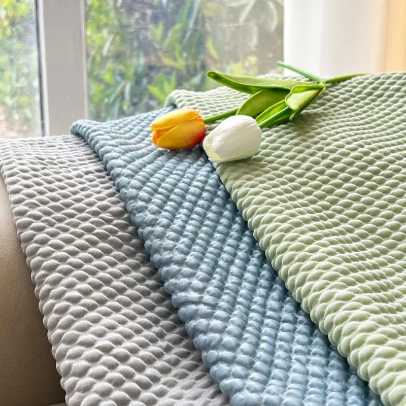 Summer Elastic Sofa Cover Encrypted Ice Silk Fabric Not Easily Damaged Protective Cloth Living Room Split Type Lazy Couch Covers
