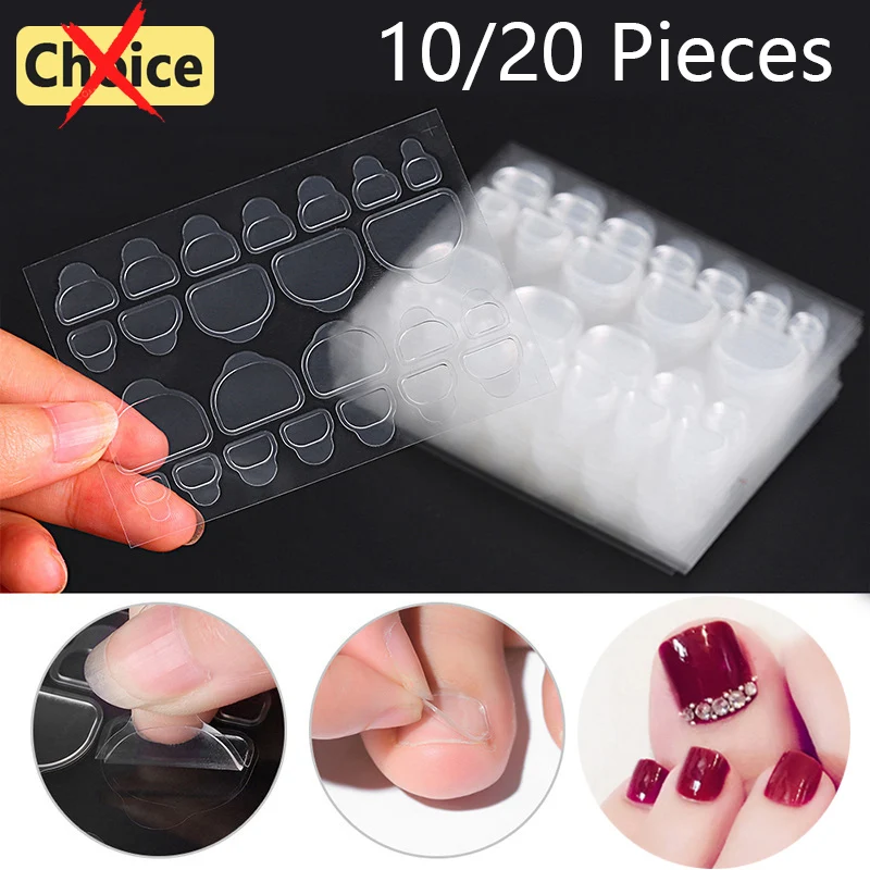 Buy in Bulk Pay One Shipping Fee Only 10 Pieces, 20 Pieces Transparent Nail Adhesive Glue For Press On False Toenail Tips