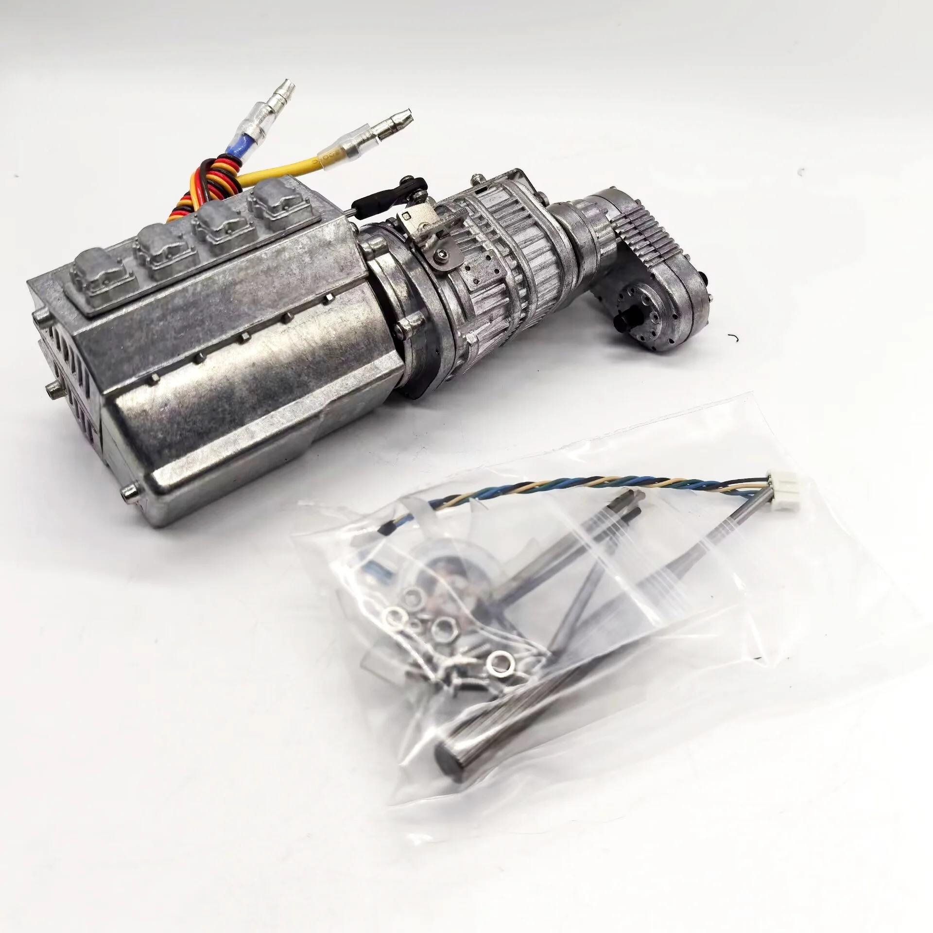 

RC 1/14 Trailer Three-Speed Metal Gearbox for Tamiya for Scania Man Actros Volvo Truck Trailer Tipper DIY Parts