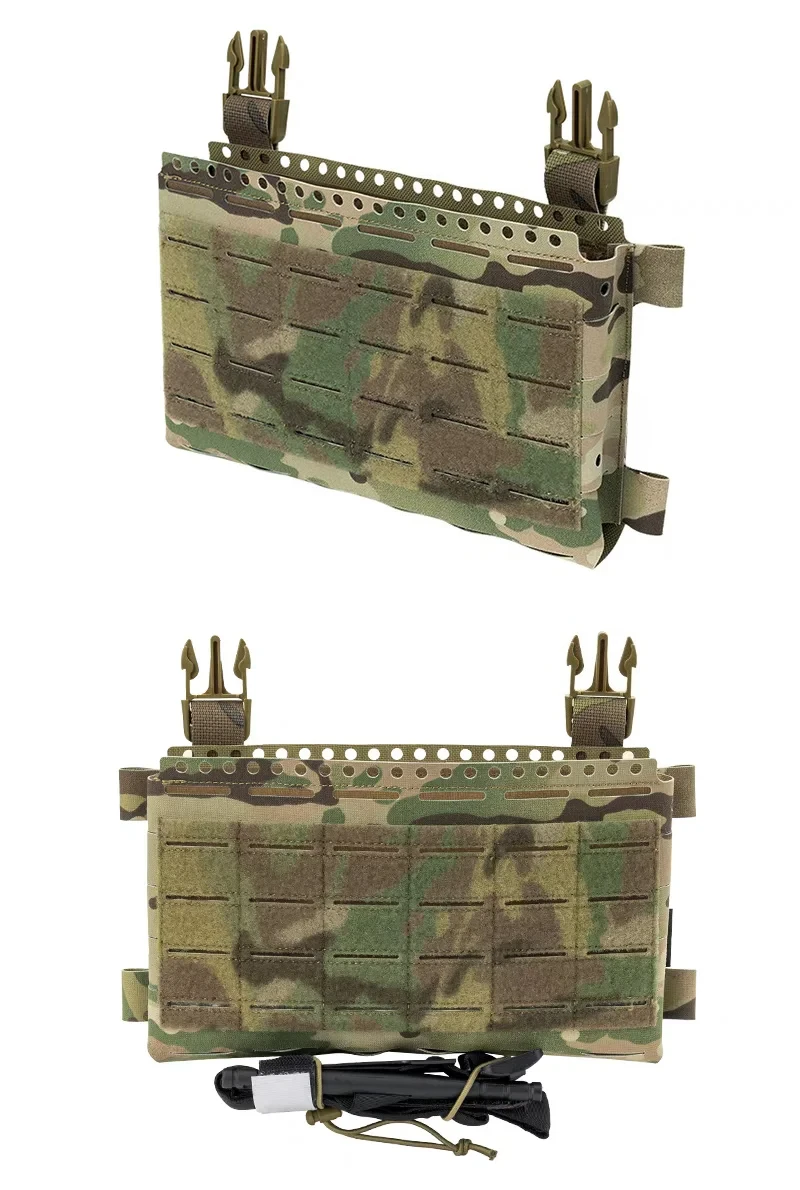 

Tactical MK5 Chest SS Style Molle Vest Front Pouch Rig Front Panel For FCSK JPC LV119 6516 Airsoft AR15