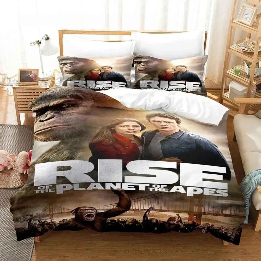 Planet Of The Apes Bedding Set Single Twin Full Queen King Size Bed Set Aldult Boy Bedroom Duvet cover Set 3D Print