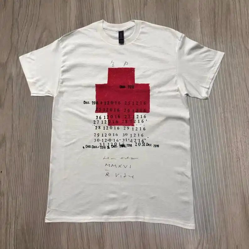 Minimalist Graphic T Shirt, Abstract Red Print Tee, Modern Art Shirt, Unisex Streetwear Tee, Conceptual Design Shirt