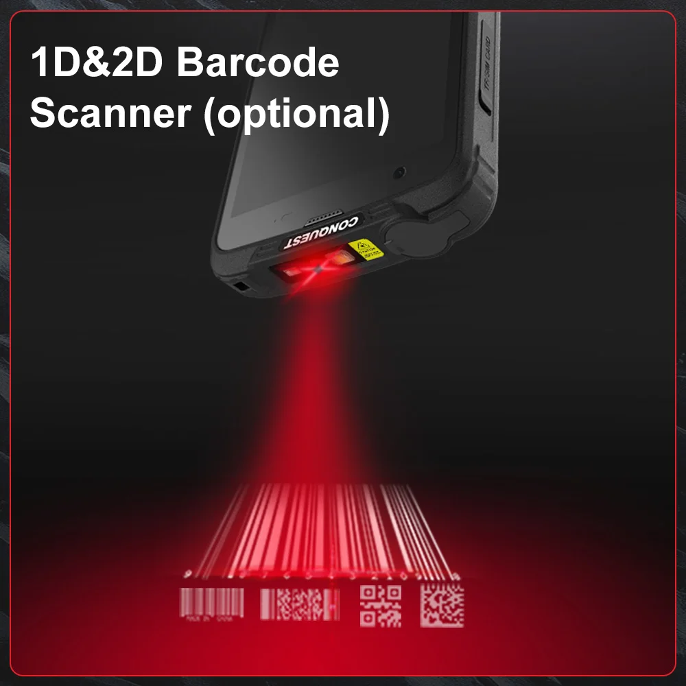 Imagem -06 - Smartphone Barcode Scanner Dmr Walkie-talkie Ip68 Impermeável Visão Noturna 4g Versão Global Telemóveis Conquest-f5