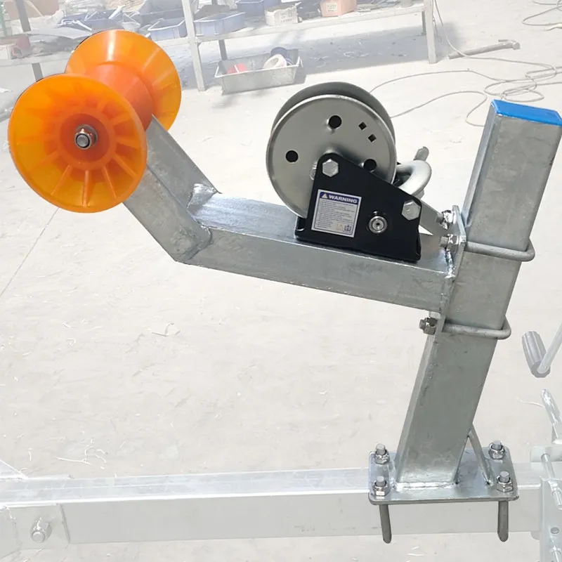 Trailer Winch Holder Winch Bracket Suitable for 50 Square Tube Motorcycle Yacht Trailer Accessories Without Motor Winch