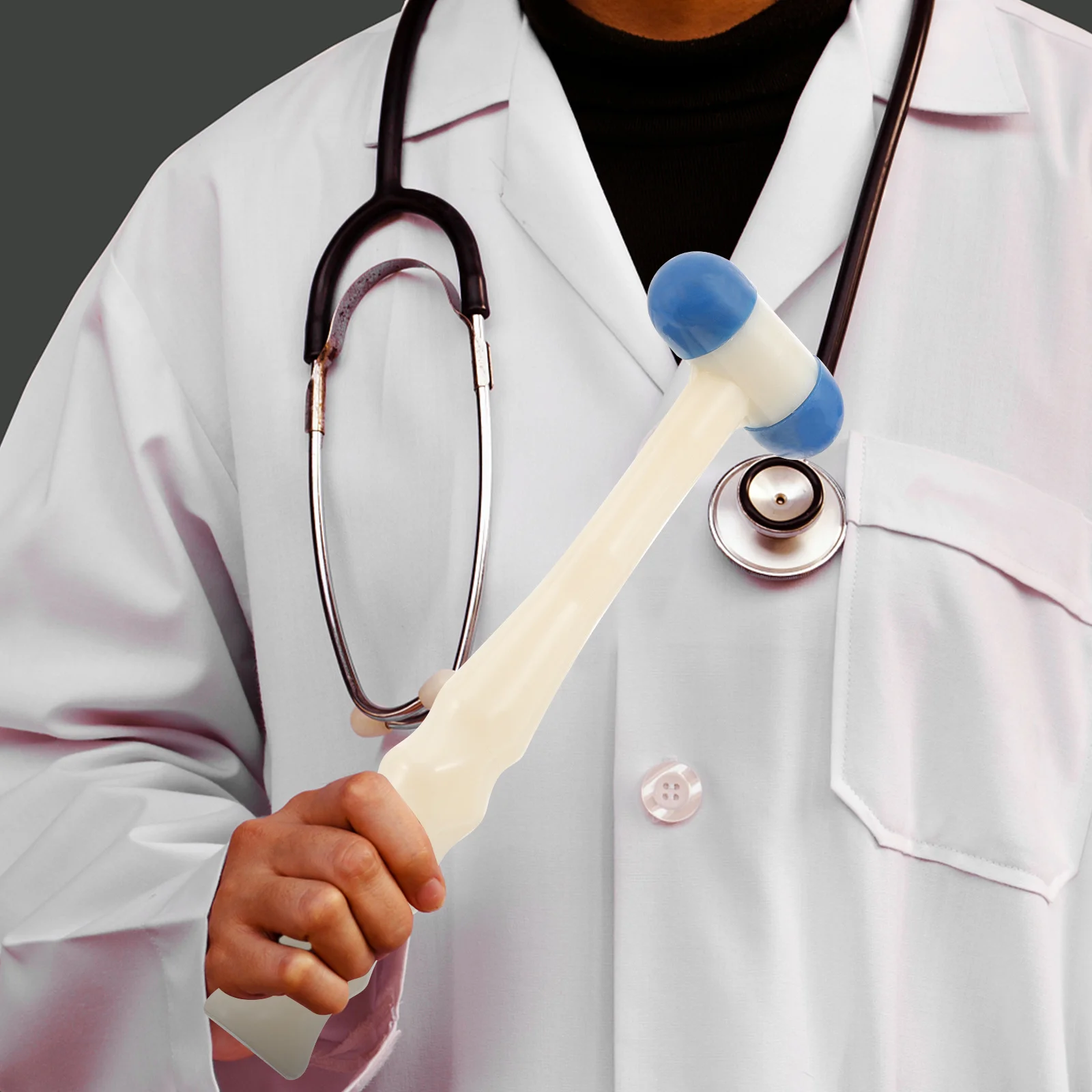 Percussion Hammer Medical Neurological Diagnostic Tool Round Head Reflex Testing Hammer Portable Clinic Healthcare Device