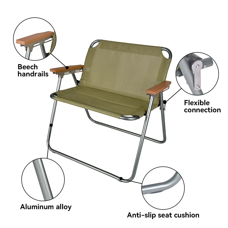 High Quality Outdoor Wholesale Lightweight Oxford Aluminum Foldable Beach Camping Chair Folding Picnic Fish Chair