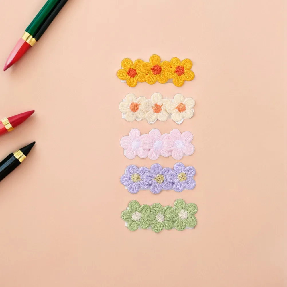 

13Pcs Baby Hair Clips Fully Lined Soft Fabric Flower Barrettes Nonslip Toddler Hair Accessories for Infants Girls