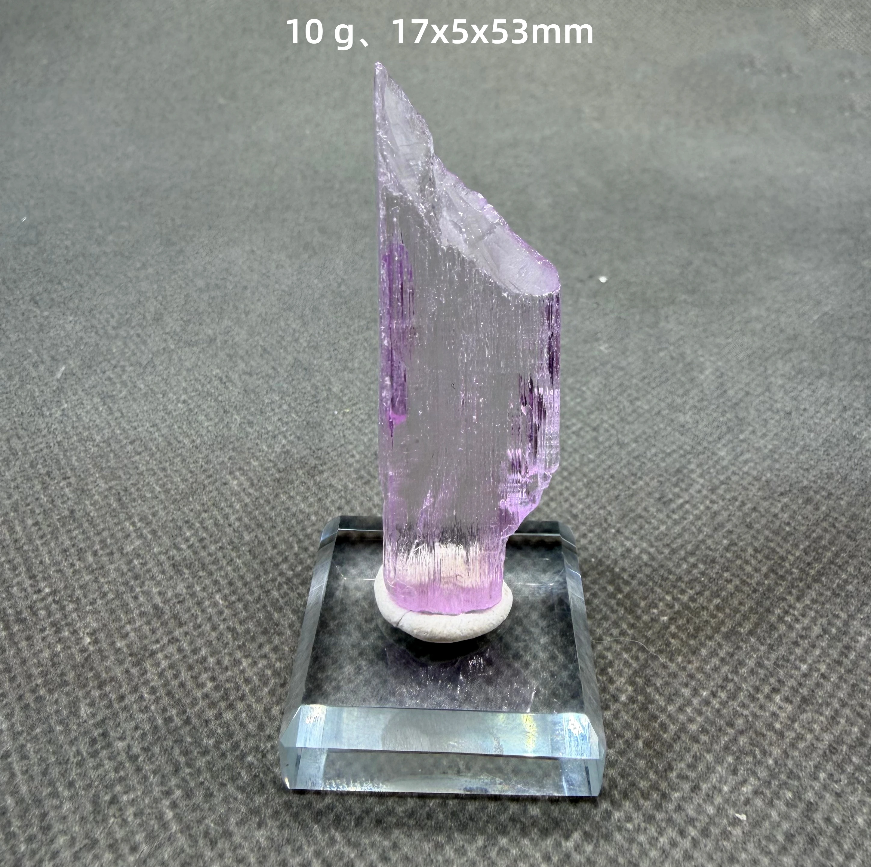 Cristal de Kunzite Naturelle en Grappe, Spodumène Violet Lavande, Spécimen Minéral, Décoration d'Intérieur