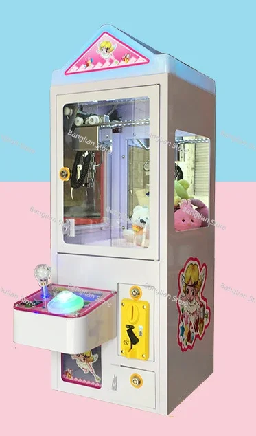 Game Console with Double Mini Claw Machine, Household Single Half-Cut Doll Machine, Four-Person Gift Machine