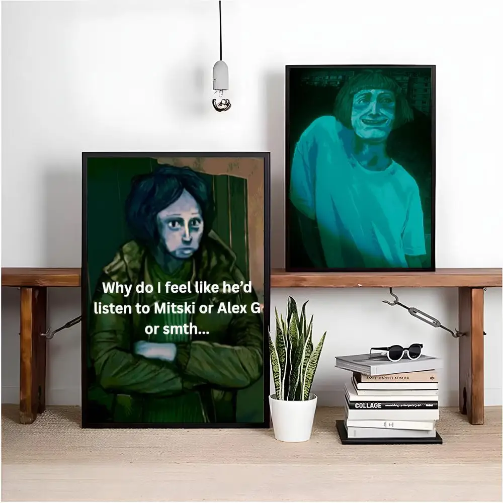 Honor Game N-No، أنا لست Human-MT ملصق قماش HD ملصق جدار الفن الداخلي المدخل ديكور المنزل عطلة