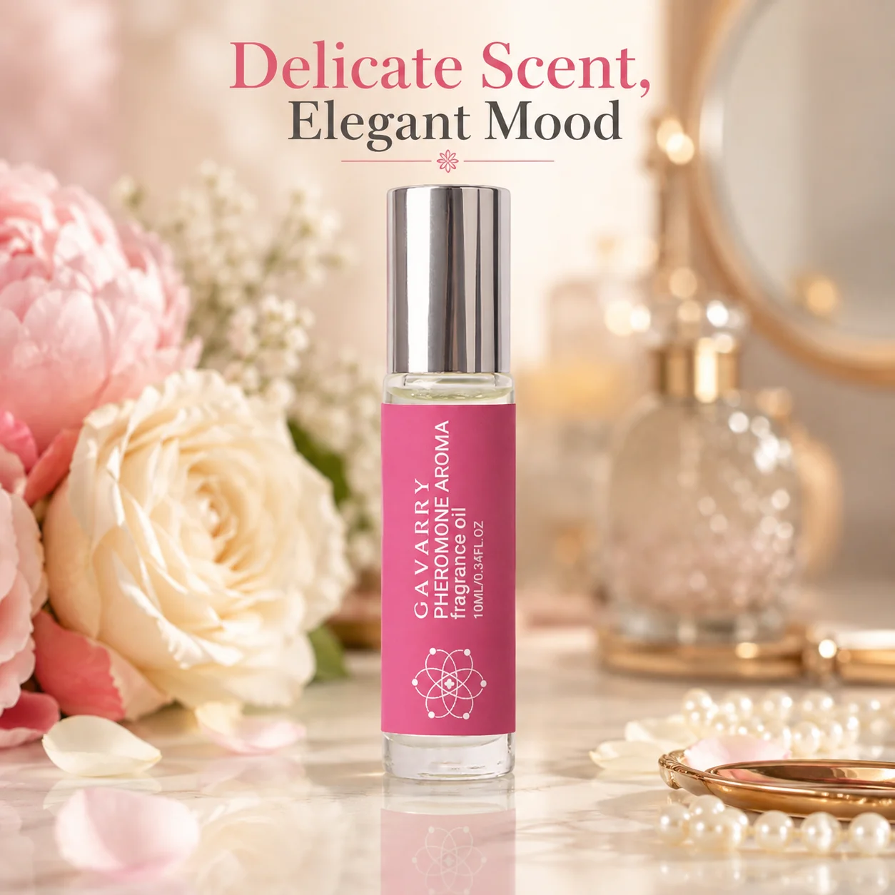 10ml Floral Woody Pheromone Oil - Fresh Citrus Floral Subtle Perfume Oil, Original Eau de Toilette Traveling Dating Bathroom Use
