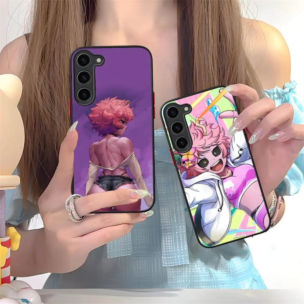 

Hero Academia Mina Ashido Phone Case for Samsung Galaxy S25 S24 S23 S22 S21 Plus FE Ultra Colour Silicone Protective Pretty