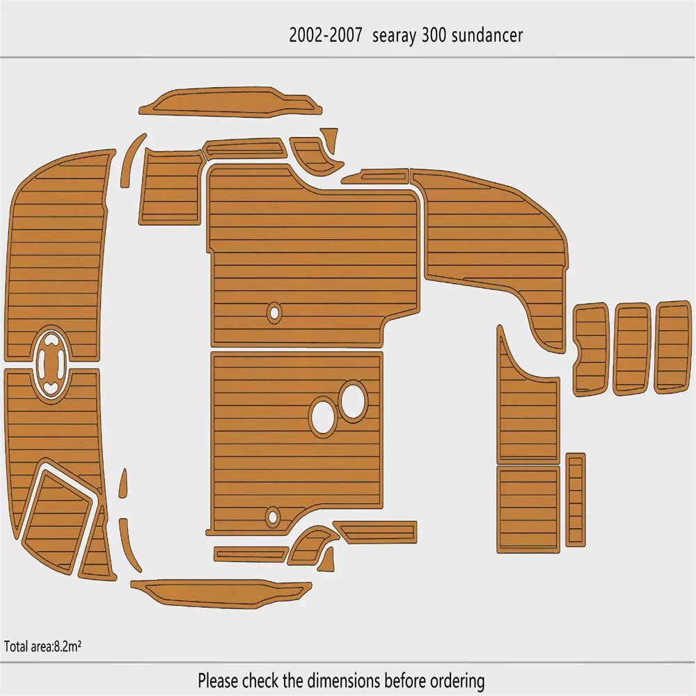 2002-2007 Sea Ray 300 Sundancer Cockpit Swim platform bow 1/4