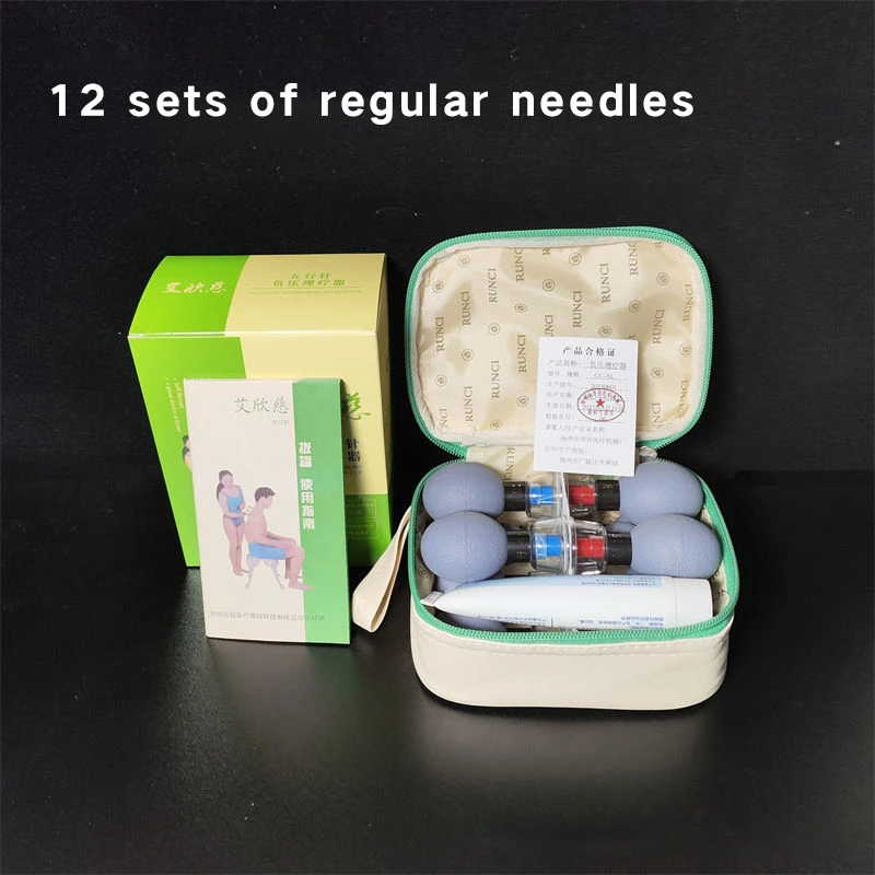 12/18pcs Acupuncture cupping massage Five-element needle magnetic moxibustion therapy cups