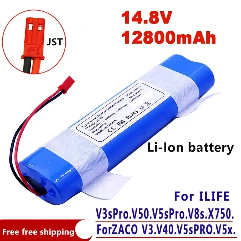 100%Original For ILIFE V3 plus v5s pro v5spro X750 v3s pro 14.8V 12800mAh Rechargeable Battery Robotic Cleaner accessories parts