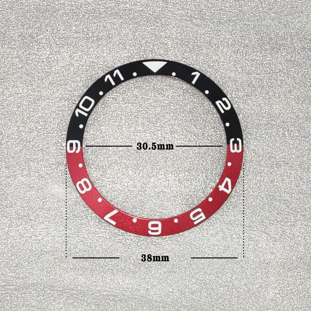 38 * 30.5mm 1~11 scale ceramic bezel, suitable for 40 meter NH35 submarine hull