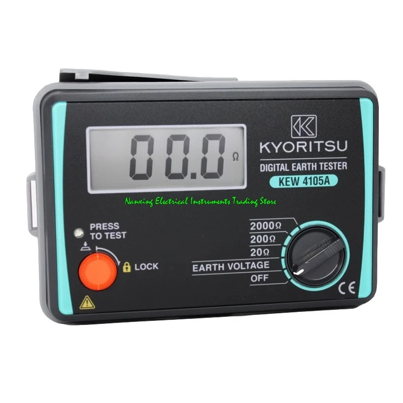 KYORITSU 4105A-H 4105AH Цифровой тестер сопротивления заземления (мягкий корпус) 20 Ом/200 Ом/2000 Ом Напряжение заземления: 200 В/переменного тока (50/60 Гц)