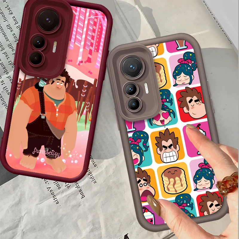 Disney Cute Wreck-It Ralph Eye Ladder For Xiaomi MI 14 12T 11 Lite Poco M3 X5 X4 F5 F4 F3 F2 GT Pro 5G Soft Phone Case