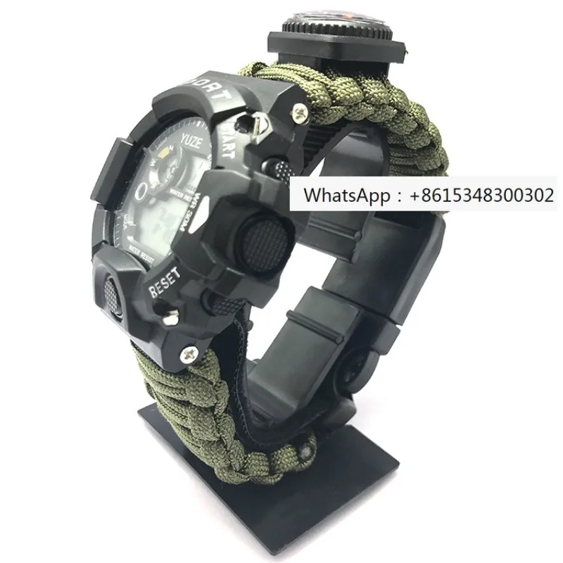 Outdoor Waterproof Umbrella Rope Watch Multifunctional Special Forces Equipment Outdoor Firestone Camping Supplies