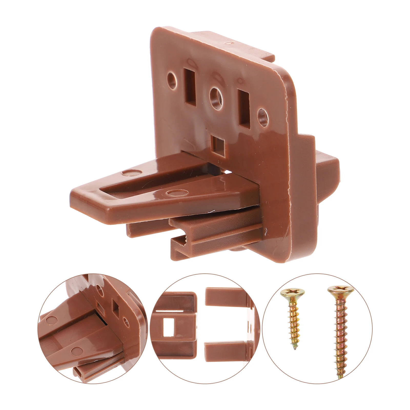 

2Sets Drawer Slide Installation Locator Durable Plastic Stopper for Dresser Drawer Repair Kit Replacement Parts