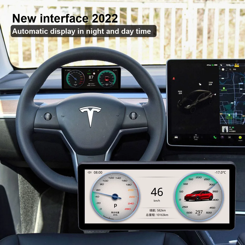 EANOP-Écran de poitrine innovant de 9 pouces, révolutionnant l\'expérience de conduite pour les placements, batterie modèle 3 et Y Speed