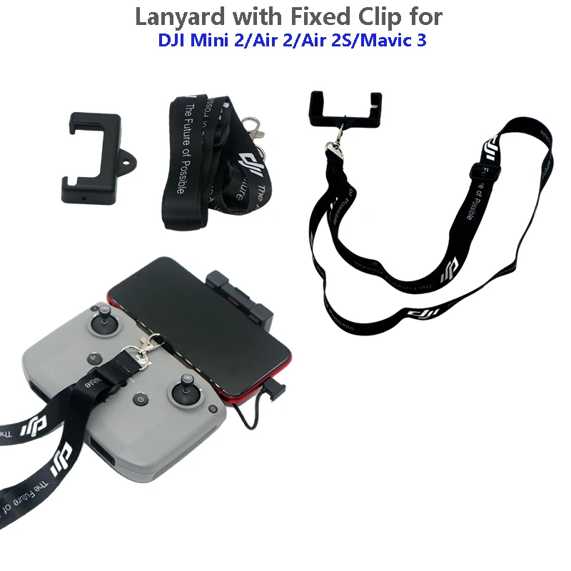 Remote Controller Lanyard NeckStrap with Fixed Clip Hook for DJI MINI 2 3 4/ Air 2S/Mavic Air 2/DJI Mavic 3 Drone Accessories