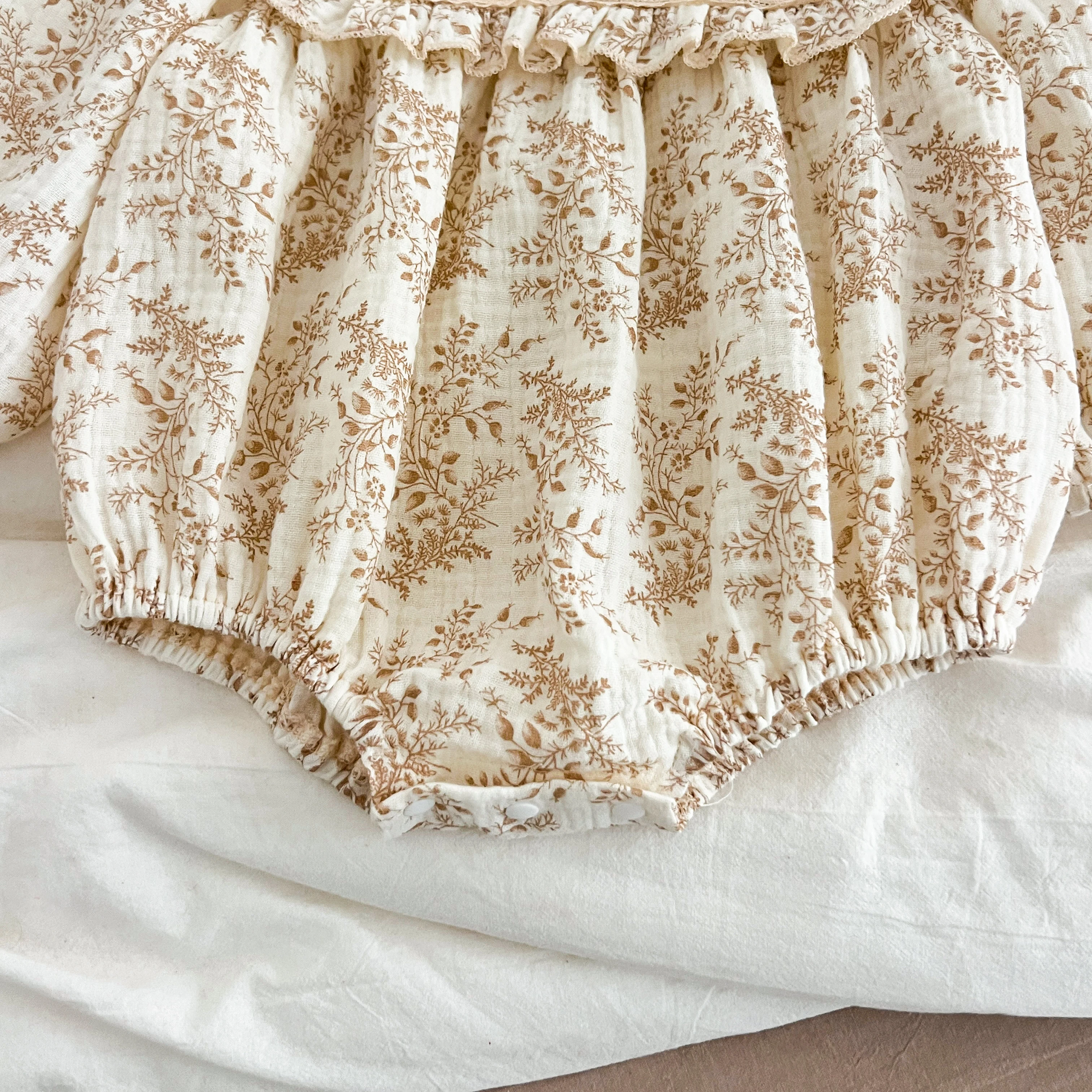 Neue Schwestern Kleid Infant Baby Mädchen Spitze Kragen Kleid Strampler Kinder Mädchen Vintage Blumen Prinzessin Kleid Familie Kleidung Strampler – Detail 9