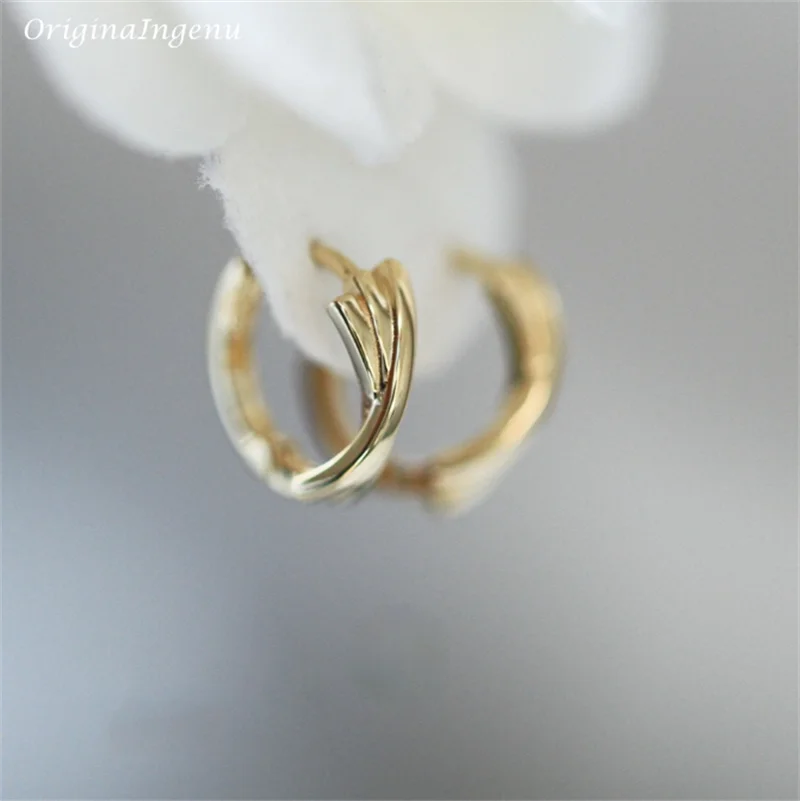 9K Solid Gold Hoop Earrings Dainty Small Hoop Earrings Real Gold Hoop Jewelry 9K Gold Fine Jewelry Tarnish Resistan Earrings