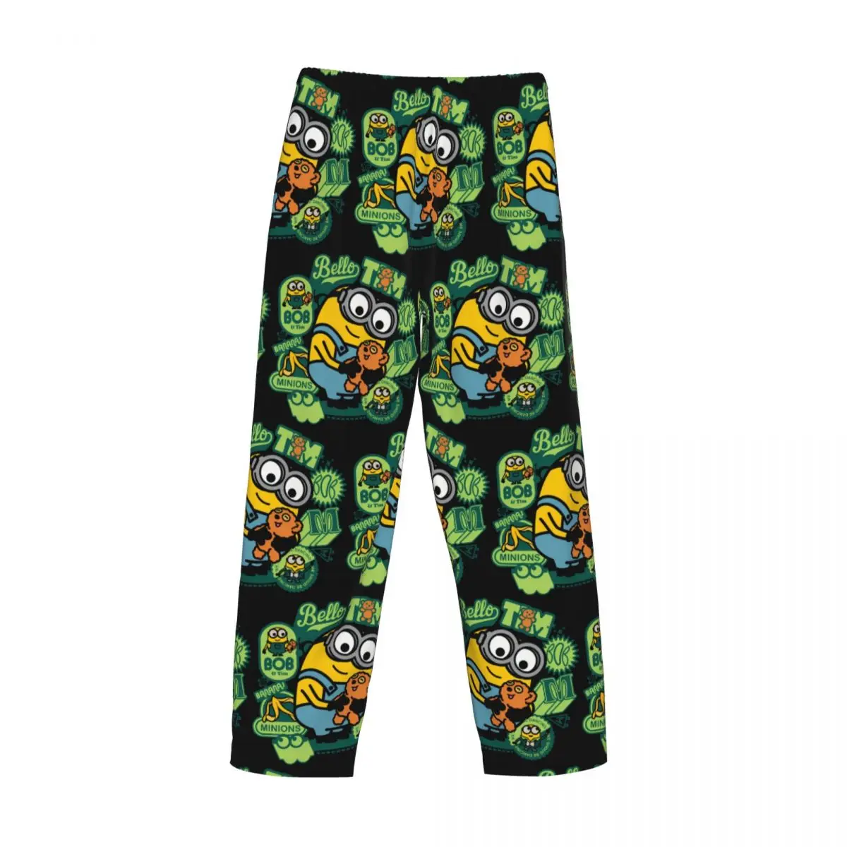 Custom Men's Minions The Rise Of Gru Pajama Pants Printed Sleep Sleepwear Bottoms with Pockets