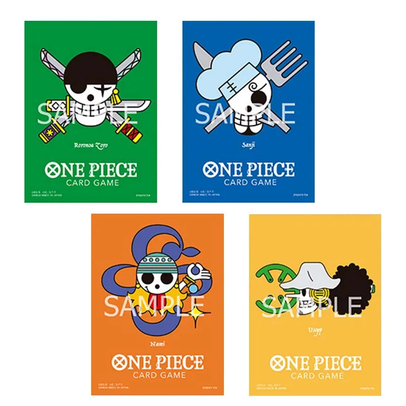 BANDAI 70Pcs/Set Anime One Piece OPCG Limited Series Game Card Sleeve Zoro Nami Sanji Usopp Hobbies Collection Gift Toys