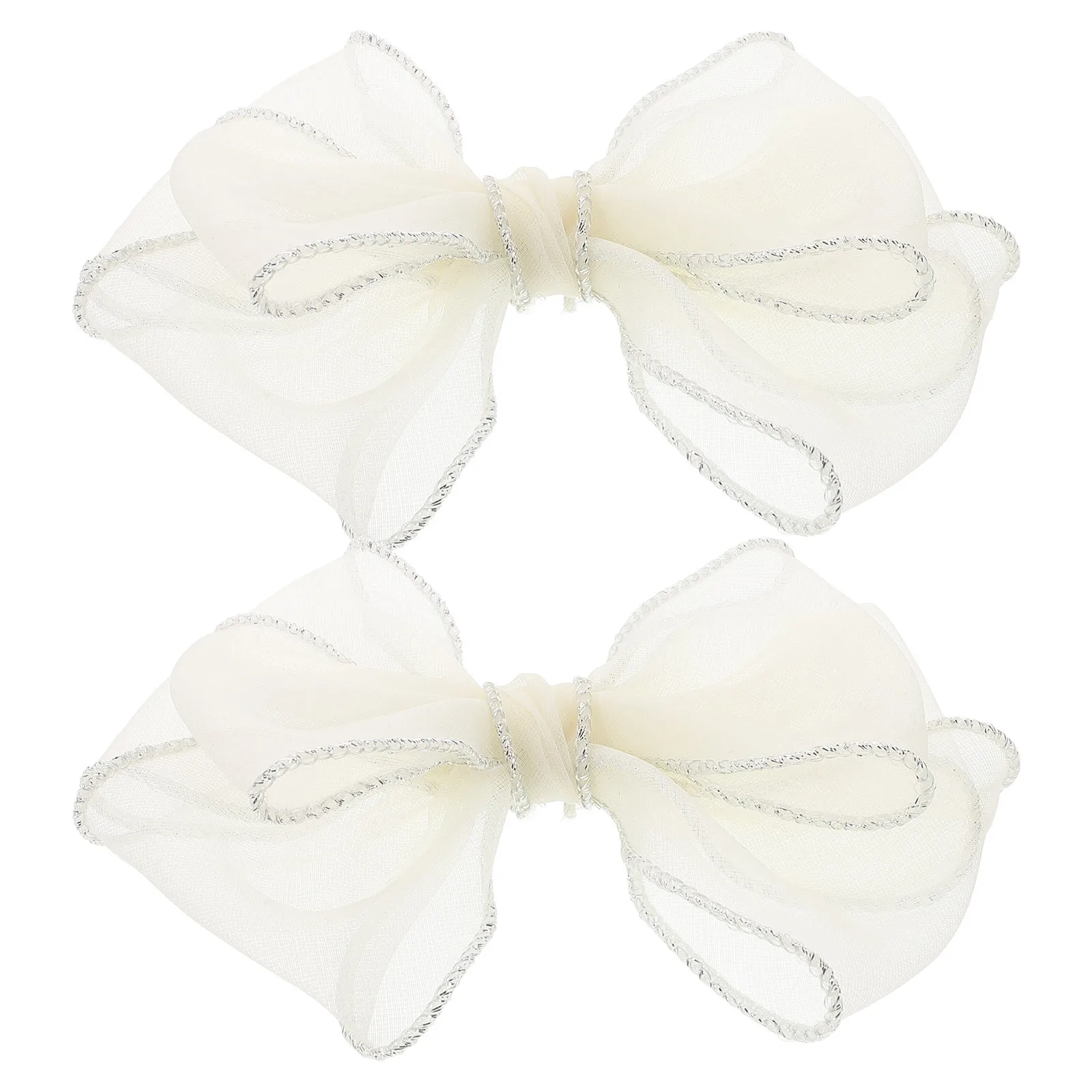 

1Pair Princess Bow Hair Clips for Girls Layered Lace Design Elegant Hair Accessories Toddler Bows Cute Bow Barrettes