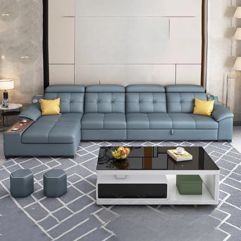 

Comfortable New Soft Couches Unique Foldable Modern Living Room Sofa Bed Bluetooth Speaker Divani Da Soggiorno Salon Furniture