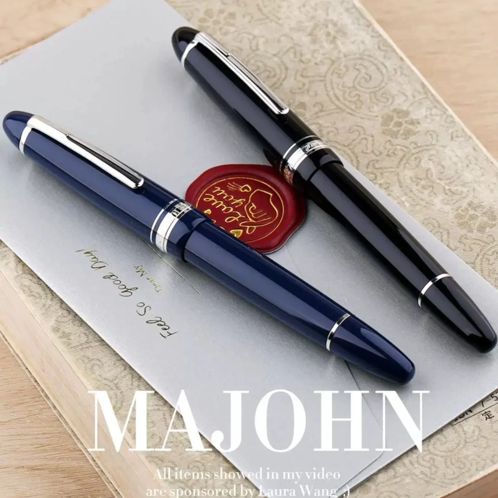 MAJOHN Final Craftsman P136 Resin Pen Metal Copper Piston Ink Absorbing Visual Ink Window Gift Pen Writing Practice Ink Pens