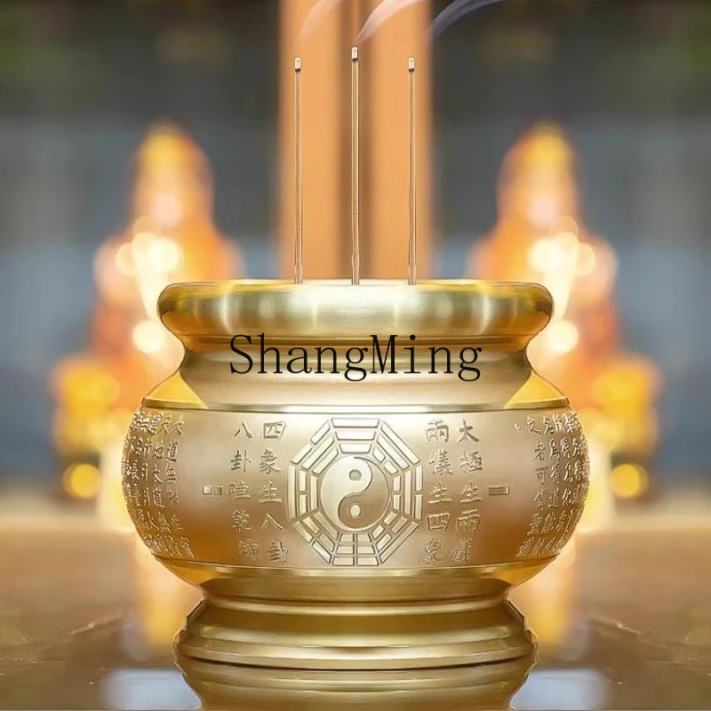 

ZYY all-copper incense burner Bagua incense burner household copper incense burner ornament