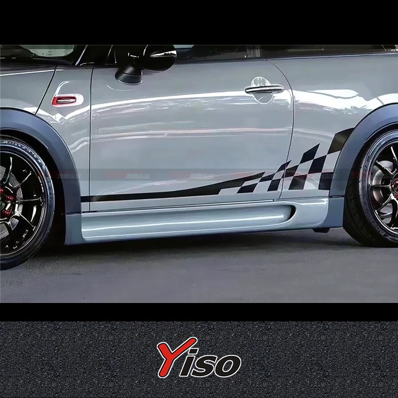 FOR BMW MMINI COOPER F56 F55 Modified JCW Carbon fiber Aerodynamic kit Garbino Side Skirt