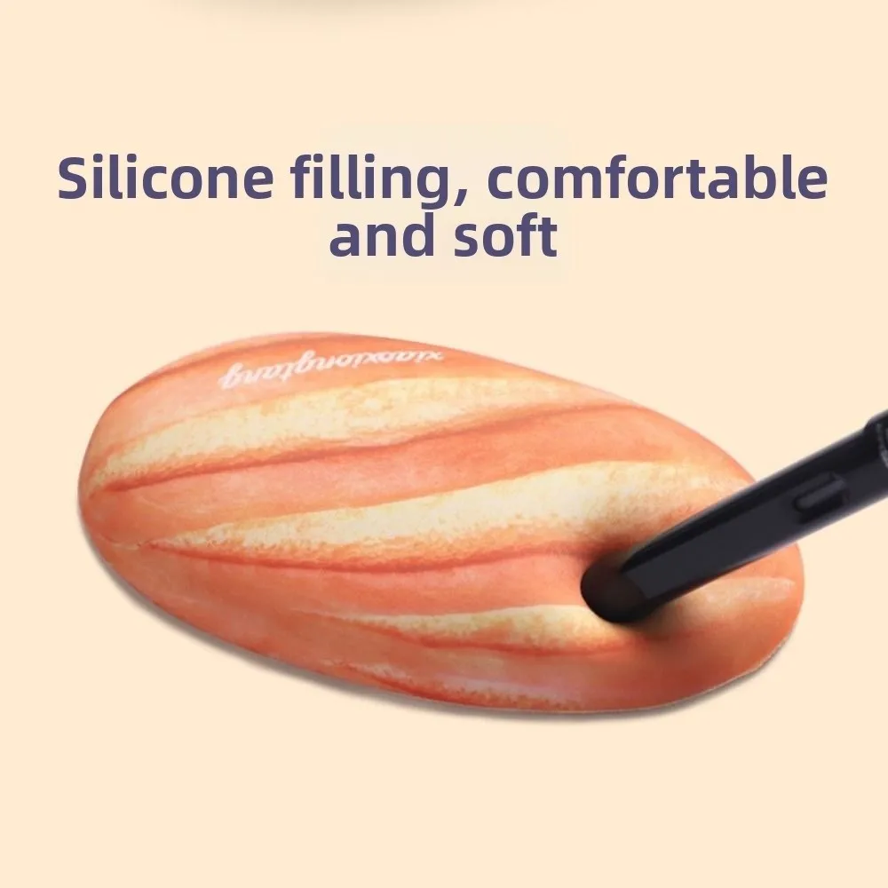 Bread Shaped Mouse Wrist Pad Anti-slip Ergonomic Mini Wrist Guard Soft Creative Cute 3D Mouse Mat Computer Accessories