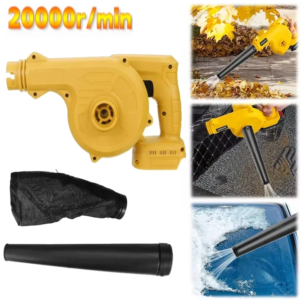 

2 in 1 Cordless Electric Air Blower & Vacuum Cleaner 21000 RPM Leaf Snow Sweeper Dust Cleaner Electric Blower for Makita Battery