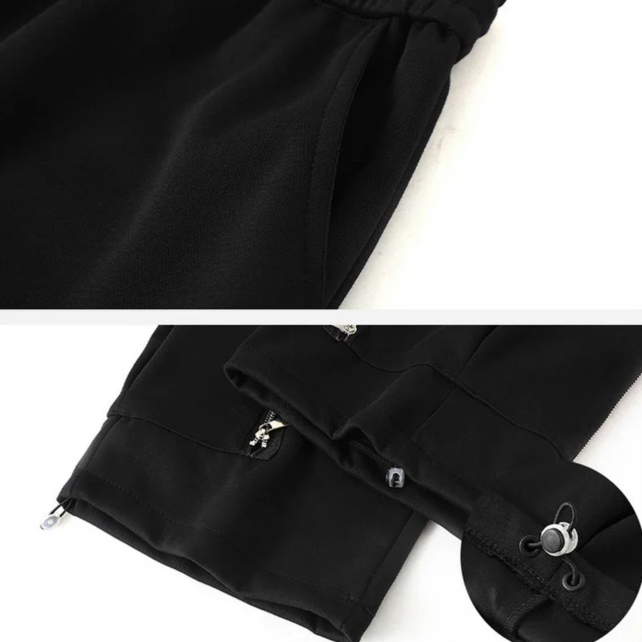 12XL Plus Size Cargo Pants Men Streetwear Loose Pants Multiple Pockets Fashion Casual Black Trousers Elastic Waist
