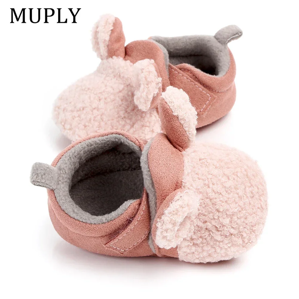 New Arrival Toddler Newborn Baby Cute Shoes Baby Girls Boys Slippers Prewalker Keep Warm Anti-Slip Winter Animal First Walker