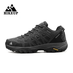 Hikeup Wandelschoenen Voor Heren Lederen Trekkingschoenen Technische Race Sport Auto Model Bouwstenen Stad Mechanische Technische