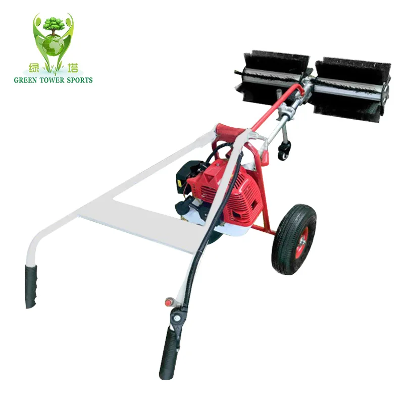 Lightweight artificial grass brushing machine for football field brush tools