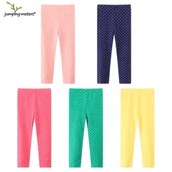 Jumping Meters 2-7T Dots Print Baby Girls Leggings Pants Hot Selling Kids Skinny Trousers Full Pencil Pants