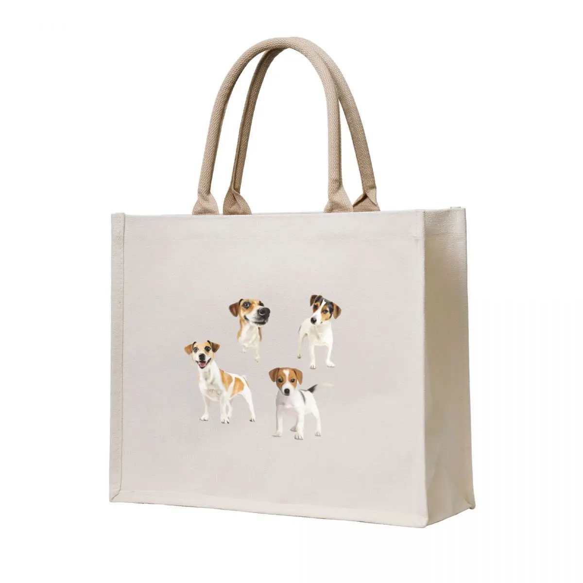 

Jack Russell Terrier pattern Tote Bag sacs de shopping Women's beach bags Portable shopping bag tote bag men