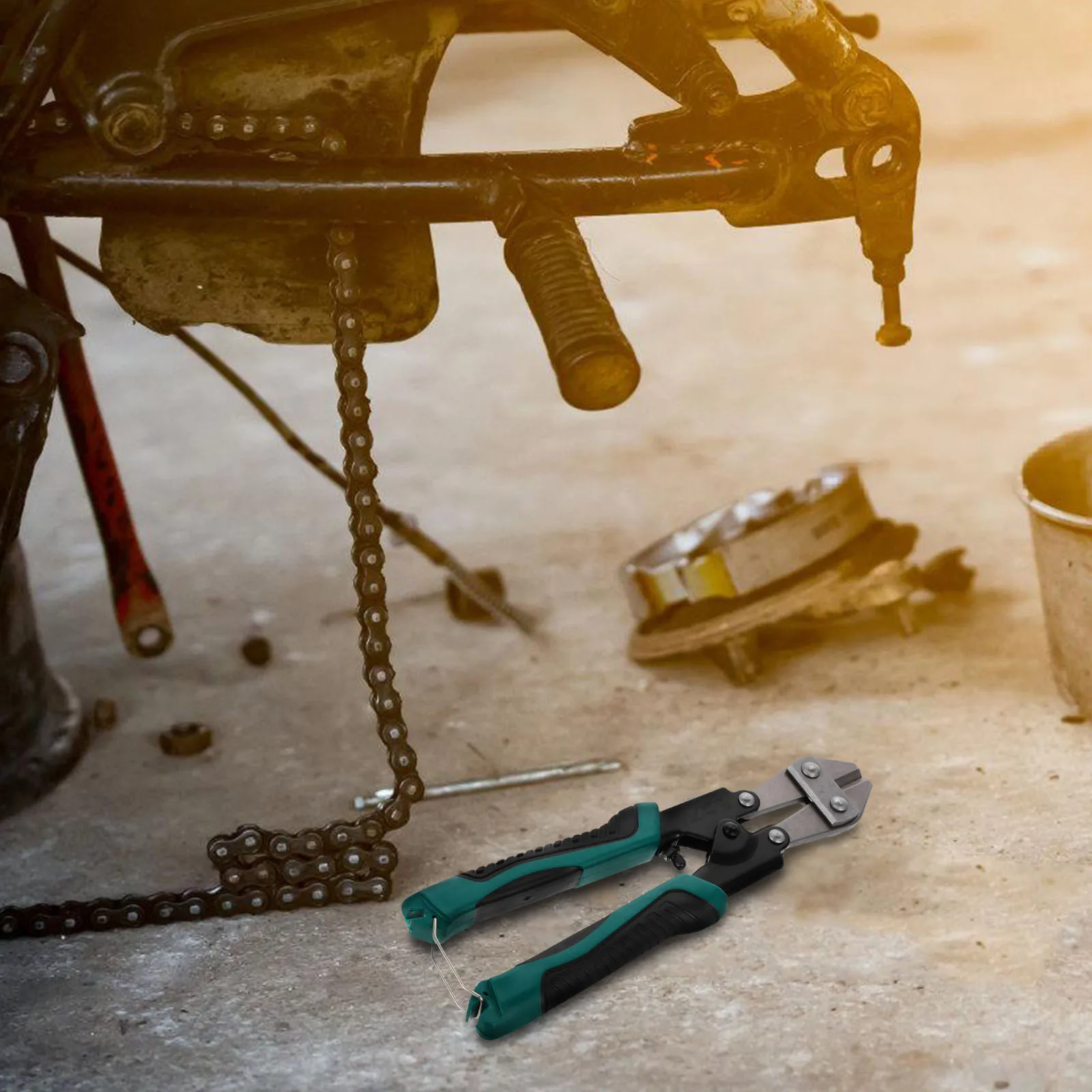 

Mini Bolt Cutter Spring Loaded Heavy Duty Wire Cable Cutter For Bicycle Brake Shift Cables Durable Steel Ergonomic Handle