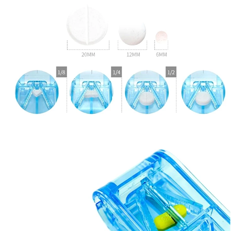 Medicine Cutter Storage Medicine Cutter Two-In-One Travel Portable Medicine Cutter Storage Box