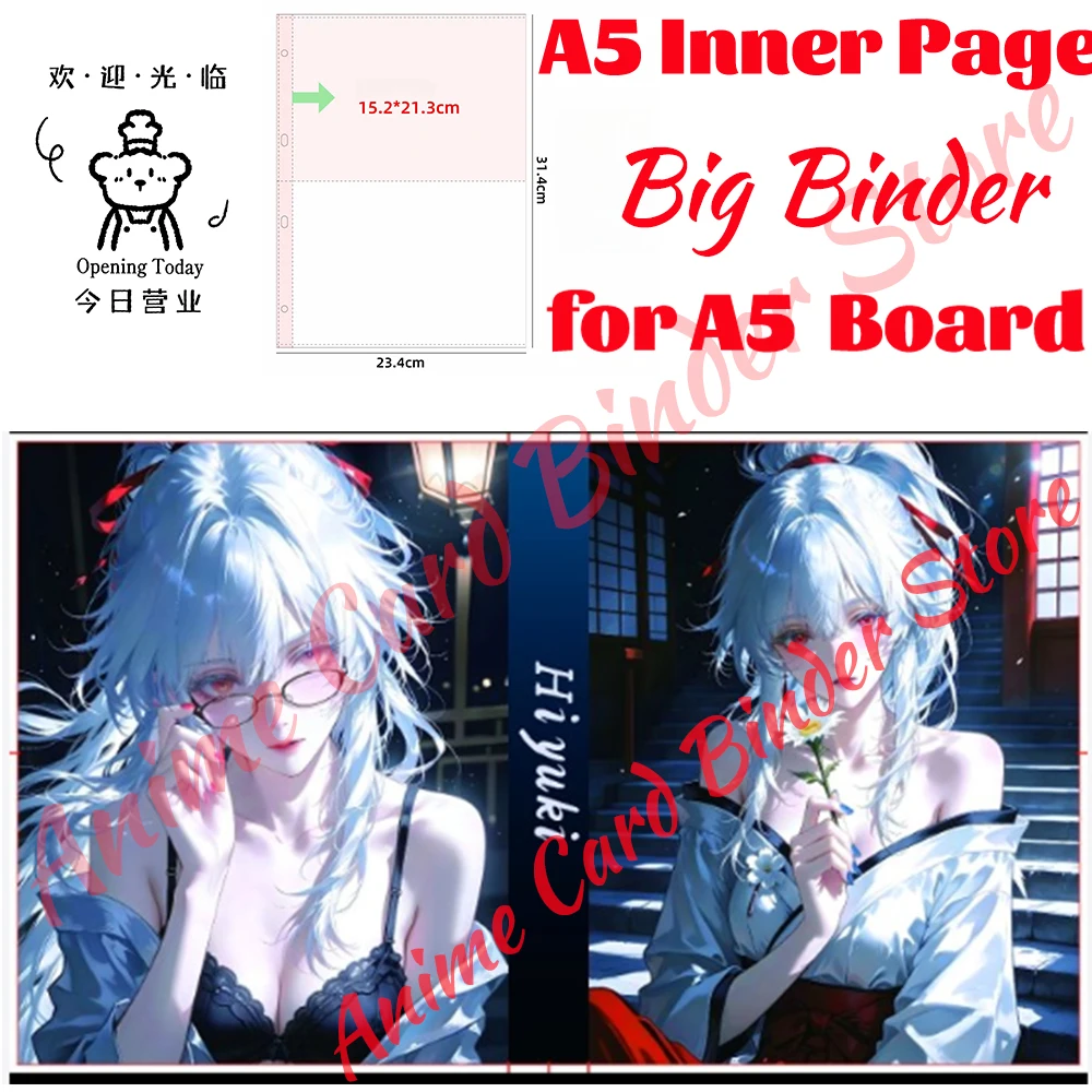 Newest Hiyuki Anime Card Binder Various Large Capacity Cover Customization with Pictures Exclusive Gifts