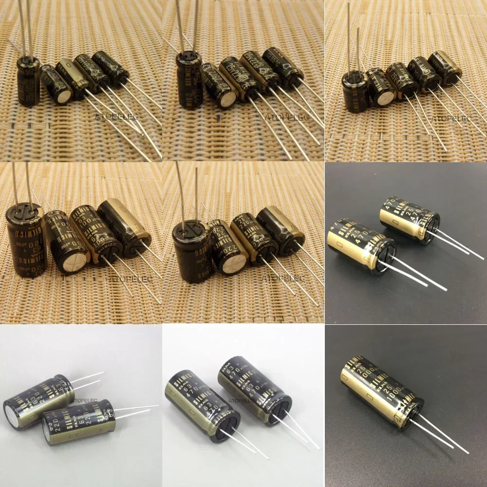 1 condensador electrolítico ELNA SILMIC II Audio Hi-Fi 4,7 uF/10 uF/22 uF/47 uF/100 uF/220 uF/470 uF/1000 uF 16 V/25 V/50 V/63 V