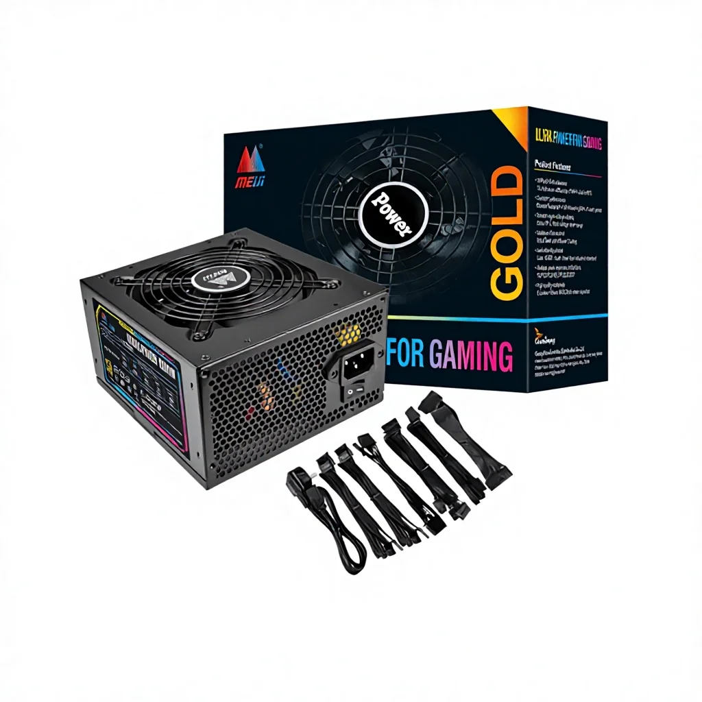 

Модульный блок питания ATX3.1 с PCIe5.1 для игровых ПК, ATX PSU 1000W, 80 Gold, компьютерный блок питания