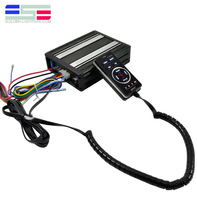 Emergency security 12v amplifier 100w siren speaker for public address system