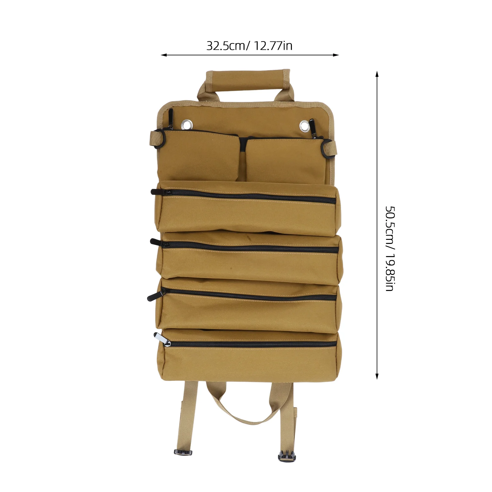 منظم حقيبة أدوات متينة شديدة التحمل، حقيبة محمولة، مقصورات متعددة لميكانيكا الكهربائيين والنجارين المقاوم للماء #2